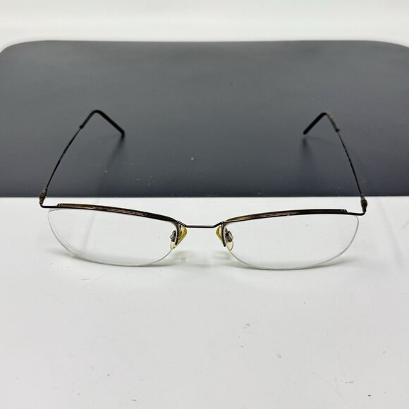Giorgio Armani Eyeglasses 1063 1308 54-18-140 Made in Italy Minimal Half Rimless - Picture 1 of 11